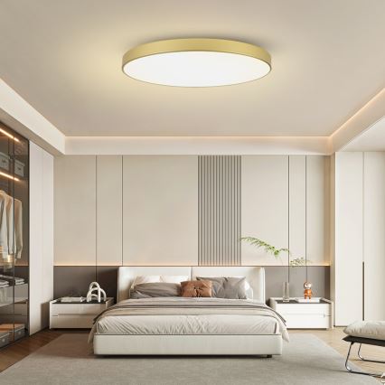 Brilagi - LED zatemnljivo stropno svetilo POOL SMART LED/180W/230V 3000-6000K 120 cm zlato Wi-Fi Tuya + daljinski upravljalnik