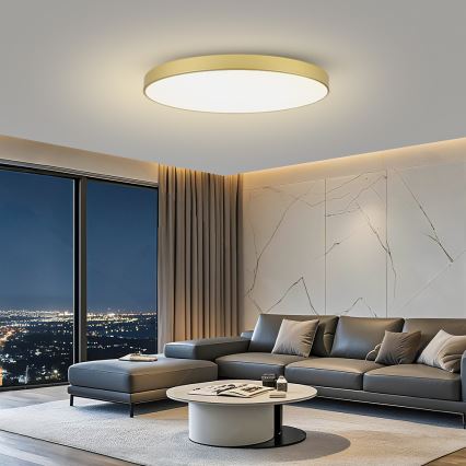 Brilagi - LED zatemnljivo stropno svetilo POOL SMART LED/180W/230V 3000-6000K 120 cm zlato Wi-Fi Tuya + daljinski upravljalnik