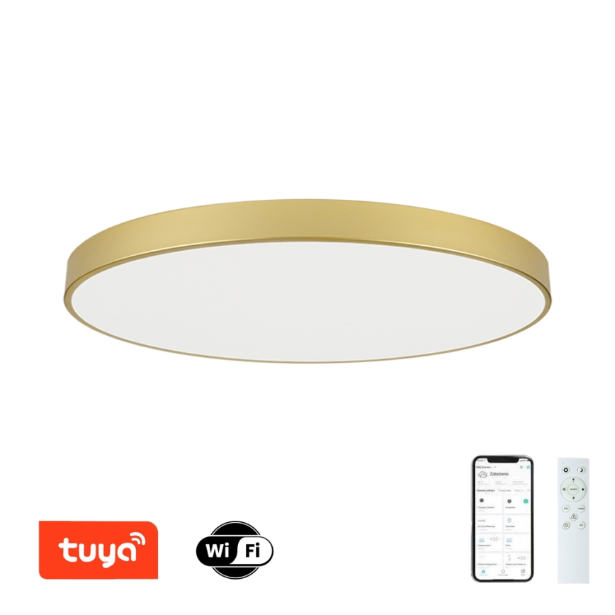 Brilagi - LED zatemnljivo stropno svetilo POOL SMART LED/180W/230V 3000-6000K 120 cm zlato Wi-Fi Tuya + daljinski upravljalnik
