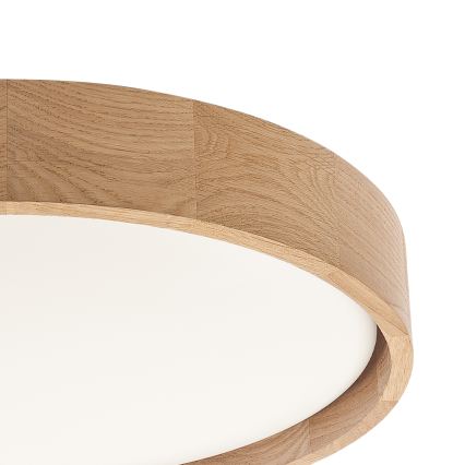 Brilagi - Zatemnjevalna LED stropna svetilka MANAROLA SMART LED/24W/230V 3000-6000K Wi-Fi Tuya Beacon premer 41 cm hrast + daljinski upravljalnik