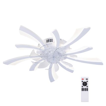 Brilagi - LED zatemnitvena stropna svetilka z ventilatorjem LED/50W/230V 3000-6500K bela + daljinski upravljalnik
