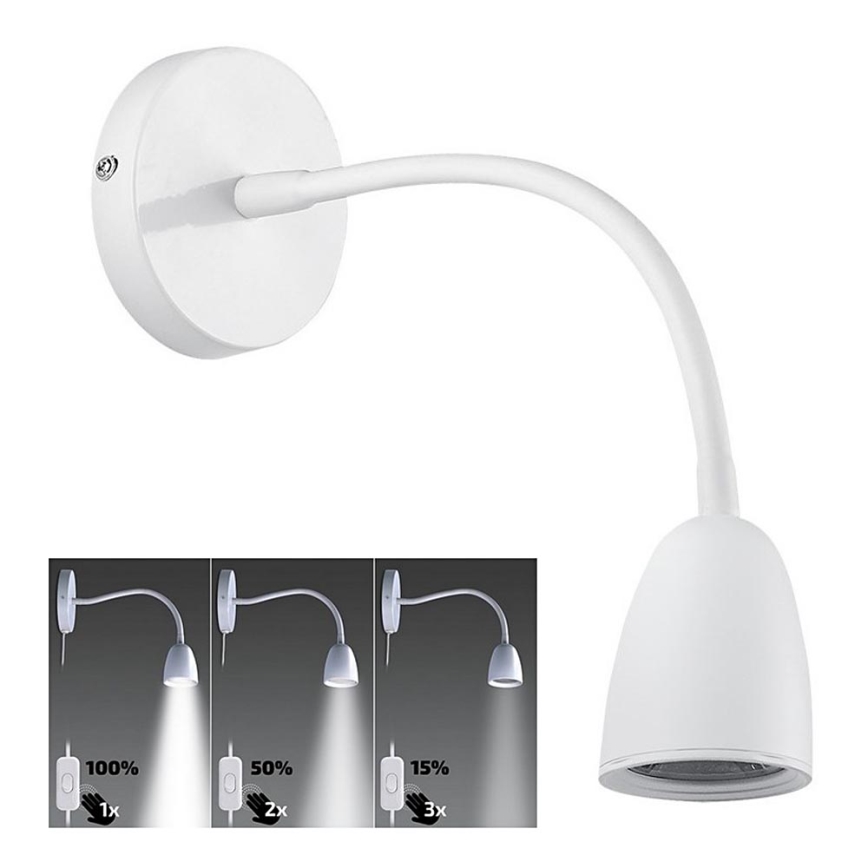 Brilagi - LED Zatemnitvena fleksibilna mala svetilka LED/4W/230V bela