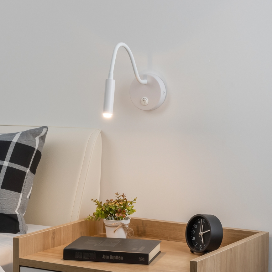 Brilagi - LED Zatemnitvena fleksibilna stenska svetilka MAYA 1xG9/4W/230V bela 2700-6500K Wi-Fi Tuya