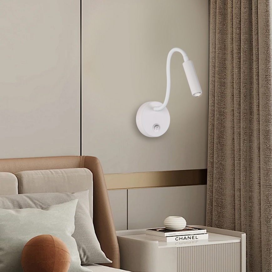 Brilagi - LED Zatemnitvena fleksibilna stenska svetilka MAYA 1xG9/4W/230V bela 2700-6500K Wi-Fi Tuya