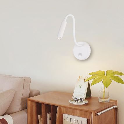 Brilagi - LED Zatemnitvena fleksibilna stenska svetilka MAYA 1xG9/4W/230V bela 2700-6500K Wi-Fi Tuya