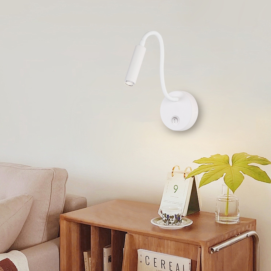 Brilagi - LED Zatemnitvena fleksibilna stenska svetilka MAYA 1xG9/4W/230V bela 2700-6500K Wi-Fi Tuya