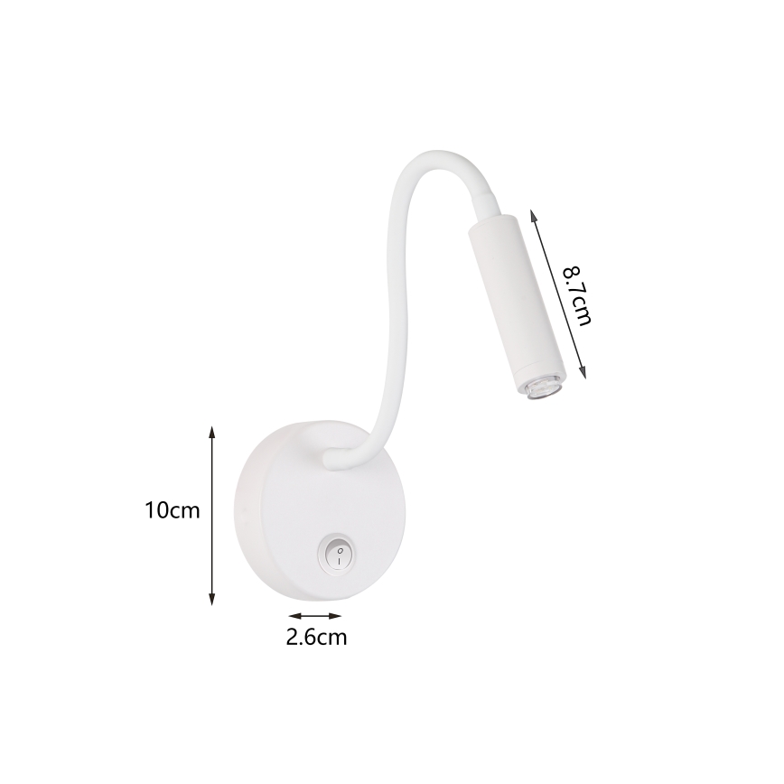 Brilagi - LED Zatemnitvena fleksibilna stenska svetilka MAYA 1xG9/4W/230V bela 2700-6500K Wi-Fi Tuya