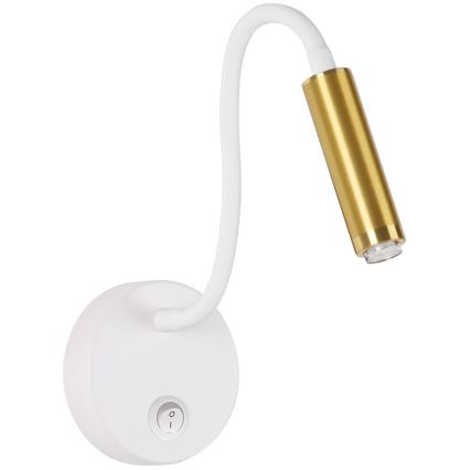 Brilagi - LED Zatemnitvena fleksibilna stenska svetilka MAYA 1xG9/4W/230V bela/zlata 2700-6500K Wi-Fi Tuya