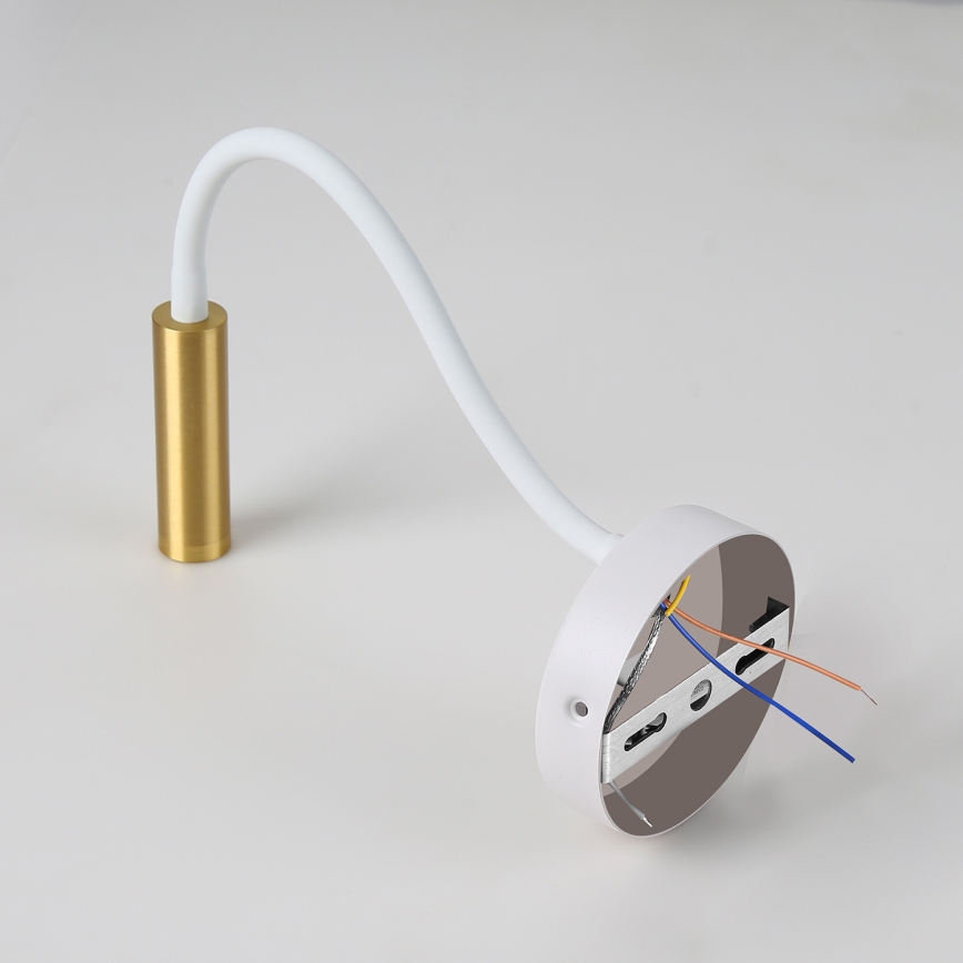 Brilagi - LED Zatemnitvena fleksibilna stenska svetilka MAYA 1xG9/4W/230V bela/zlata 2700-6500K Wi-Fi Tuya