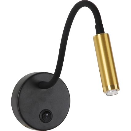 Brilagi - LED Zatemnitvena fleksibilna stenska svetilka MAYA 1xG9/4W/230V črna/zlata 2700-6500K Wi-Fi Tuya