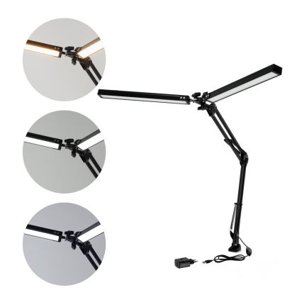 Brilagi - LED Zatemnitvena namizna svetilka VARIO 2xLED/14W/230V 3000-6000K črna
