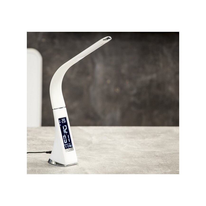 Brilagi - LED Zatemnitvena namizna svetilka z zaslonom PELLE LED/7W/230V bela
