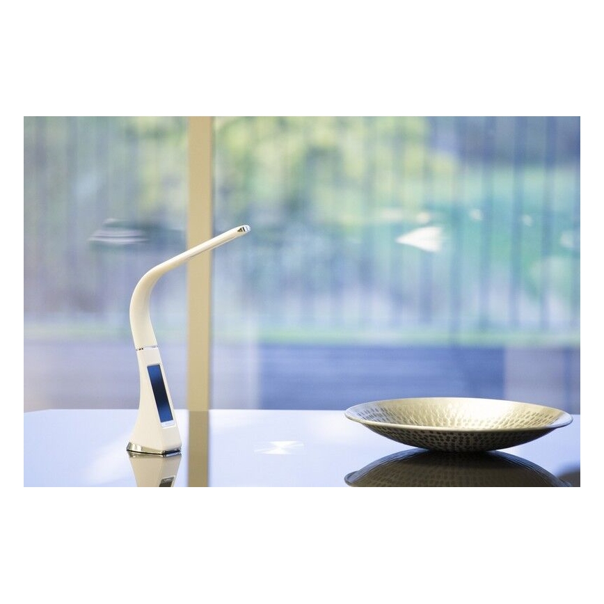 Brilagi - LED Zatemnitvena namizna svetilka z zaslonom PELLE LED/7W/230V bela