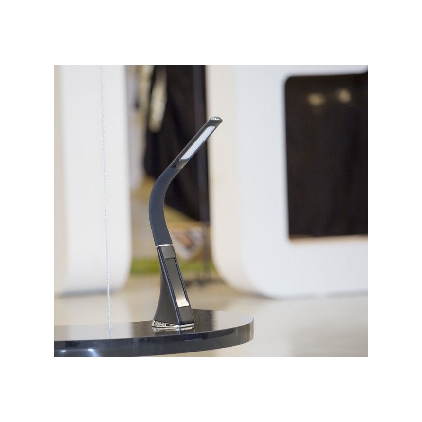 Brilagi - LED Zatemnitvena namizna svetilka z zaslonom PELLE LED/7W/230V črna