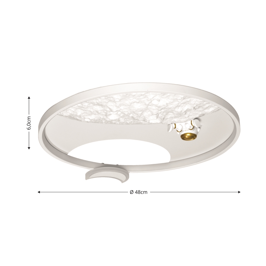 Brilagi - LED Zatemnitvena stropna svetilka ASTRO LED/20W/230V 3000/4000/6000K + Daljinski upravljalnik