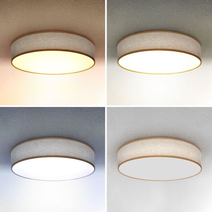 Brilagi - LED Zatemnitvena stropna svetilka CARMEN LED/48W/230V 3000-6500K pr. 40 cm + Daljinski upravljalnik