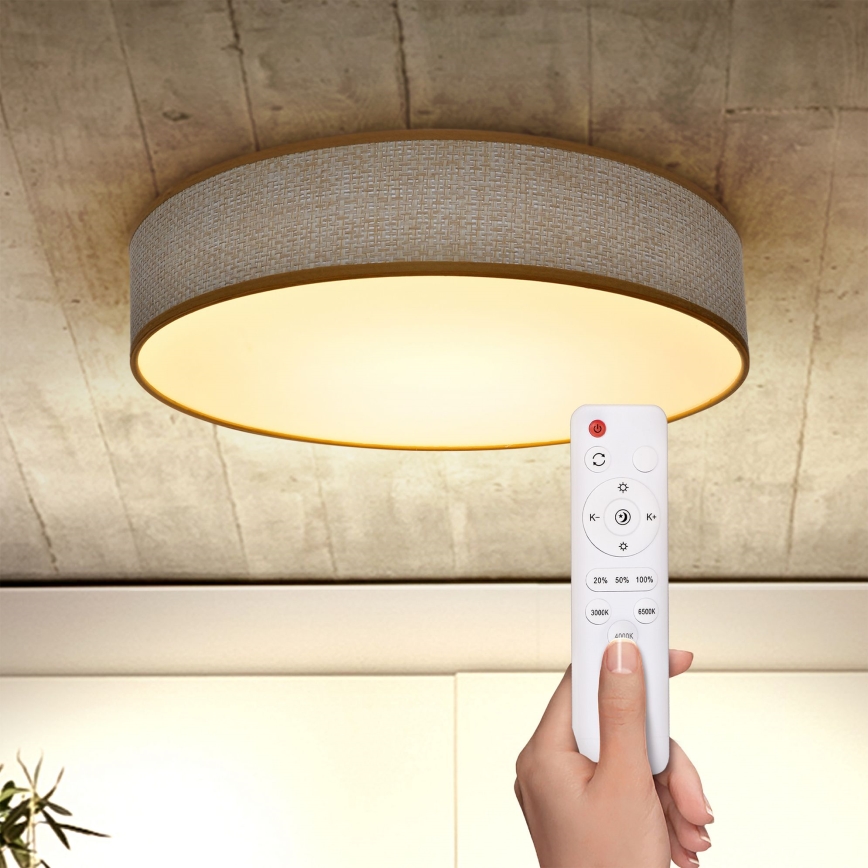 Brilagi - LED Zatemnitvena stropna svetilka CARMEN LED/48W/230V 3000-6500K pr. 40 cm + Daljinski upravljalnik