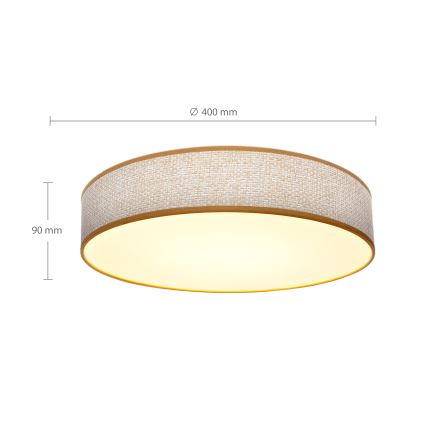 Brilagi - LED Zatemnitvena stropna svetilka CARMEN LED/48W/230V 3000-6500K pr. 40 cm + Daljinski upravljalnik