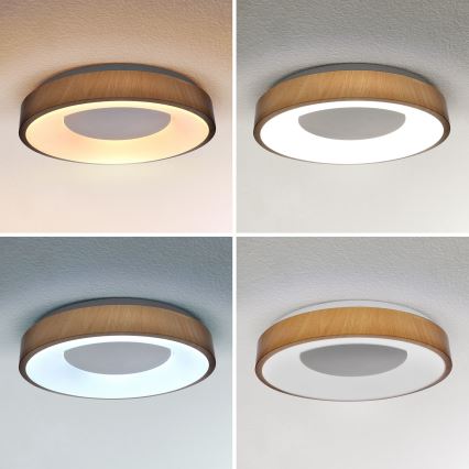 Brilagi - LED Zatemnitvena stropna svetilka DORIA LED/48W/230V 3000-6500K pr. 39 cm + Daljinski upravljalnik