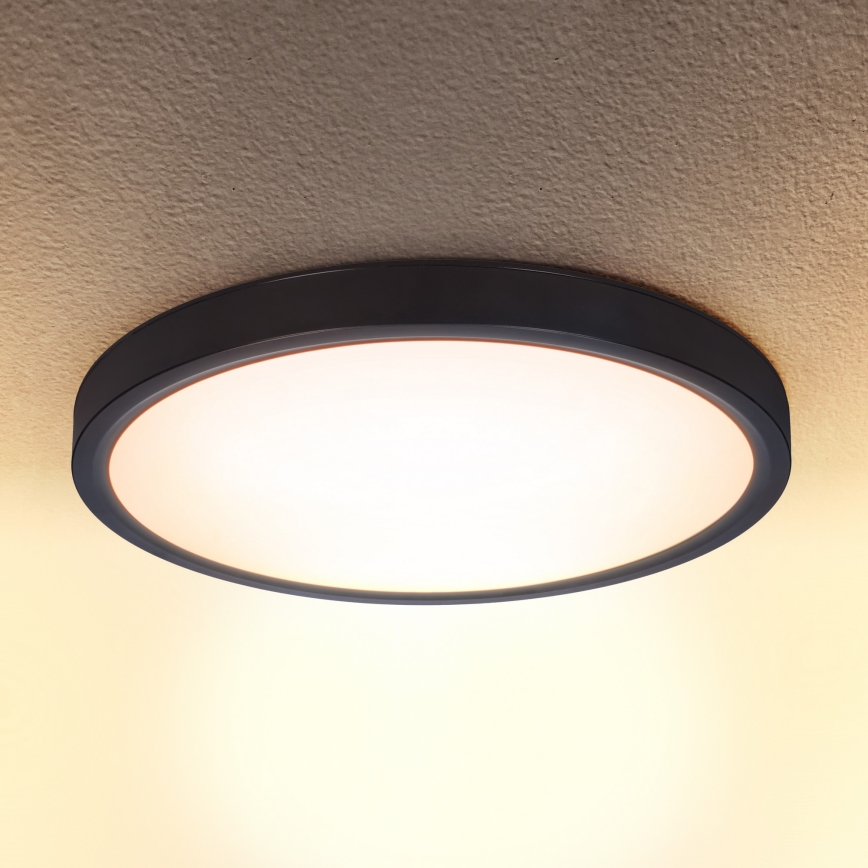 Brilagi - LED Zatemnitvena stropna svetilka ESTELA LED/36W/230V 3000-6500K ø 30 cm črna + Daljinski upravljalnik