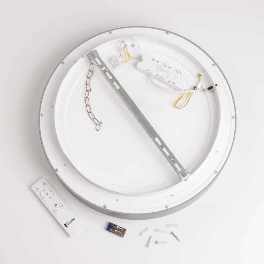 Brilagi - LED Zatemnitvena stropna svetilka FALCON LED/80W/230V 3000-6500K siva + Daljinski upravljalnik