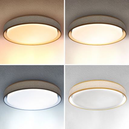Brilagi - LED Zatemnitvena stropna svetilka KIANIA LED/48W/230V 3000-6500K pr. 43 cm + Daljinski upravljalnik