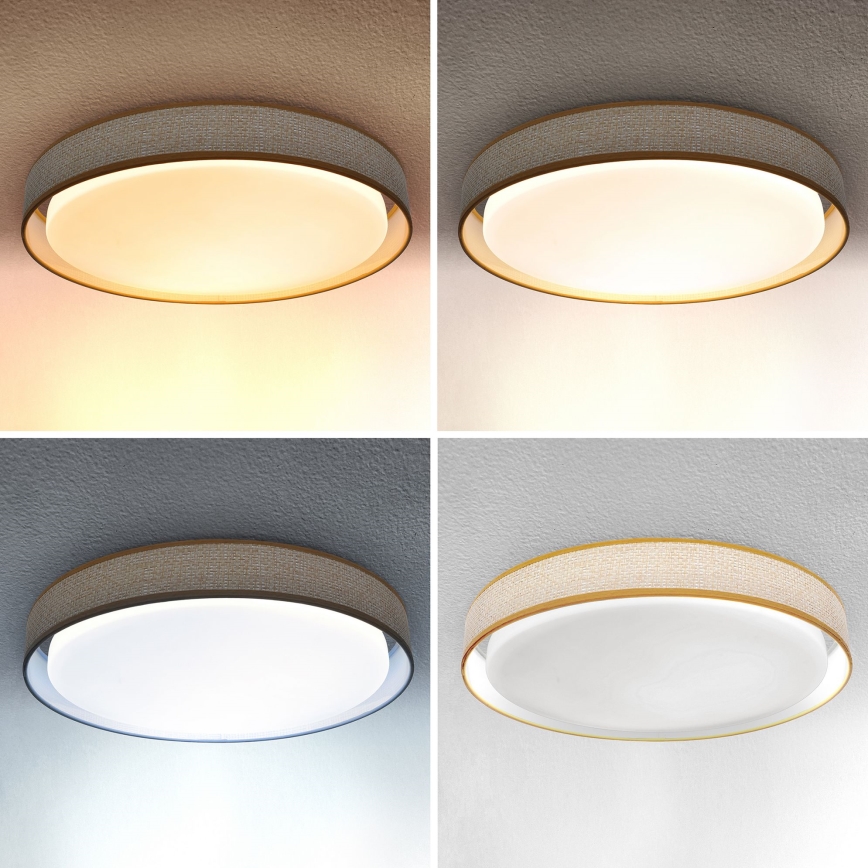 Brilagi - LED Zatemnitvena stropna svetilka KIANIA LED/48W/230V 3000-6500K pr. 43 cm + Daljinski upravljalnik
