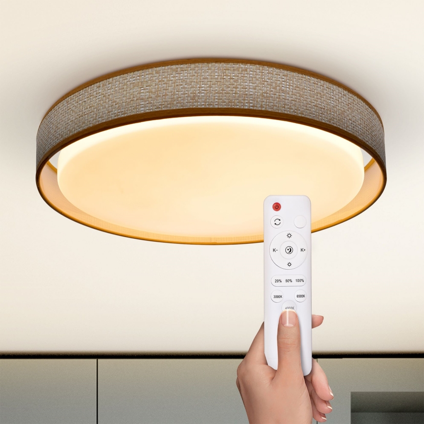 Brilagi - LED Zatemnitvena stropna svetilka KIANIA LED/48W/230V 3000-6500K pr. 43 cm + Daljinski upravljalnik