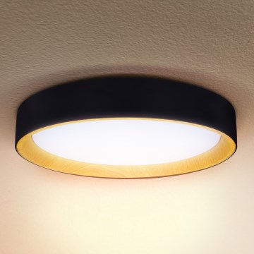 Brilagi - LED Zatemnitvena stropna svetilka LARIOS LED/48W/230V 3000-6500K ø 39 cm črna + Daljinski upravljalnik