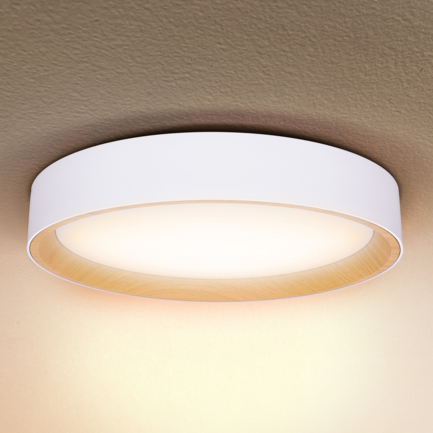 Brilagi - LED Zatemnitvena stropna svetilka LARIOS LED/60W/230V 3000-6500K ø 49 cm bela + Daljinski upravljalnik