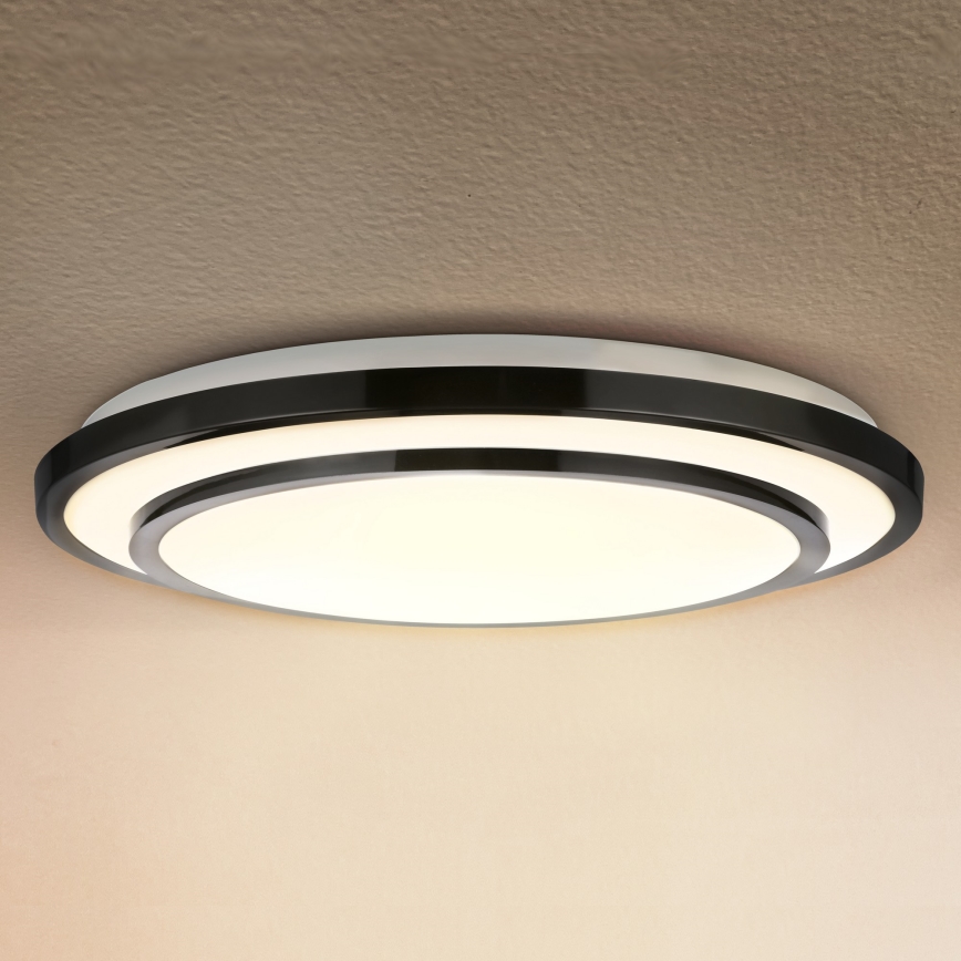 Brilagi - LED Zatemnitvena stropna svetilka LUCIANO LED/48W/230V 3000-6500K ø 39 cm črna + Daljinski upravljalnik