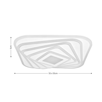 Brilagi - LED Zatemnitvena stropna svetilka MODERN LED/210W/230V 2700-6500K 55x55 cm + Daljinski upravljalnik
