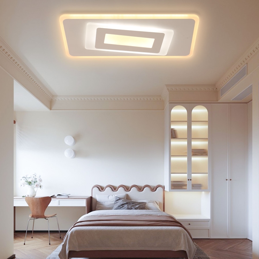 Brilagi - LED Zatemnitvena stropna svetilka MODERN LED/51W/230V 2700-6500K 20x40 cm + Daljinski upravljalnik