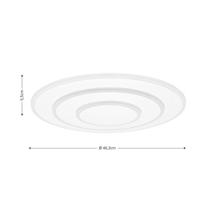 Brilagi - LED Zatemnitvena stropna svetilka MODERN LED/58W/230V 2700-6500K pr. 46,3 cm + Daljinski upravljalnik