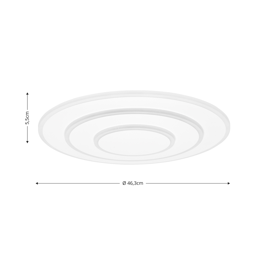 Brilagi - LED Zatemnitvena stropna svetilka MODERN LED/58W/230V 2700-6500K pr. 46,3 cm + Daljinski upravljalnik