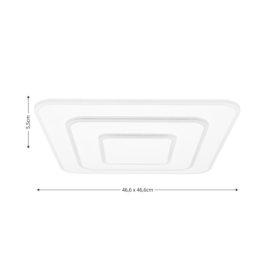Brilagi - LED Zatemnitvena stropna svetilka MODERN LED/72W/230V 2700-6500K 46,6x46,6 cm + Daljinski upravljalnik