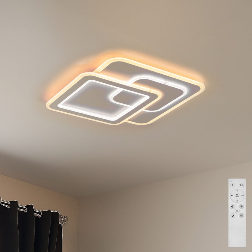 Brilagi - LED Zatemnitvena stropna svetilka MODERN LED/80W/230V 2700-6500K 52,5x52,5 cm + Daljinski upravljalnik