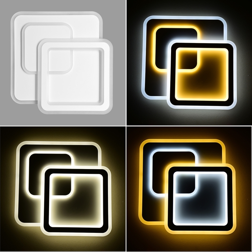Brilagi - LED Zatemnitvena stropna svetilka MODERN LED/80W/230V 2700-6500K 52,5x52,5 cm + Daljinski upravljalnik
