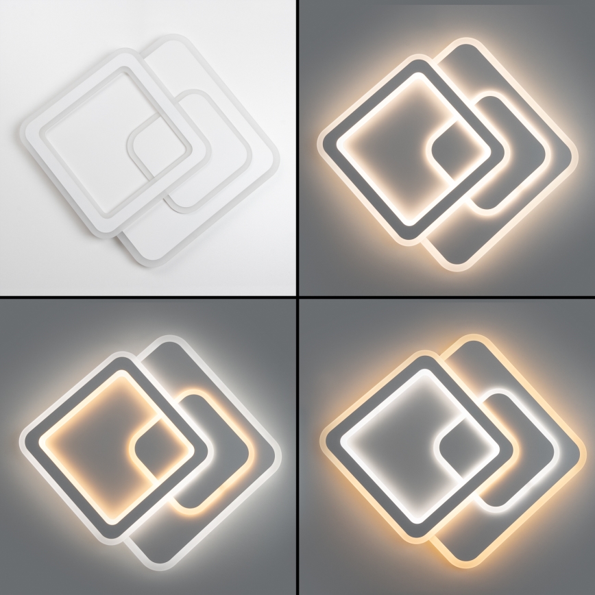 Brilagi - LED Zatemnitvena stropna svetilka MODERN LED/80W/230V 2700-6500K 52,5x52,5 cm + Daljinski upravljalnik
