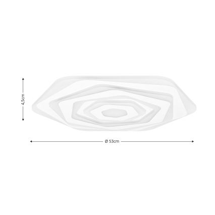 Brilagi - LED Zatemnitvena stropna svetilka MODERN LED/85W/230V 2700-6500K pr. 53 cm + Daljinski upravljalnik