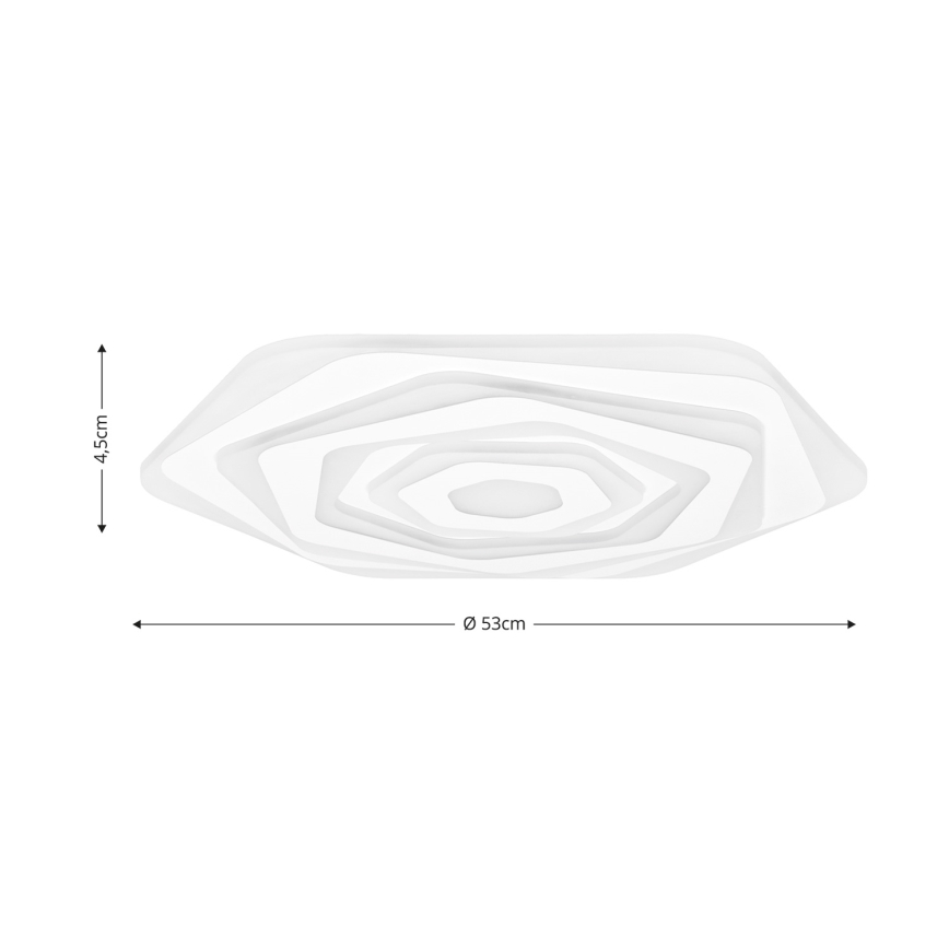 Brilagi - LED Zatemnitvena stropna svetilka MODERN LED/85W/230V 2700-6500K pr. 53 cm + Daljinski upravljalnik