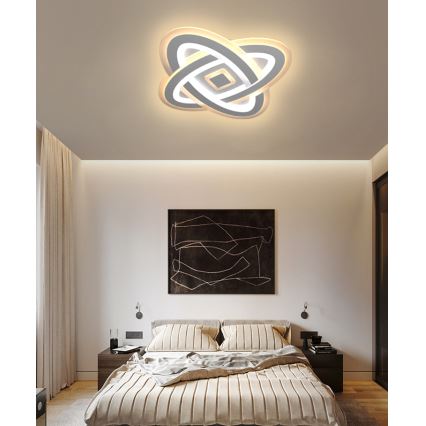 Brilagi - LED Zatemnitvena stropna svetilka MODERN LED/90W/230V 2700-6500K 48x48 cm+ Daljinski upravljalnik