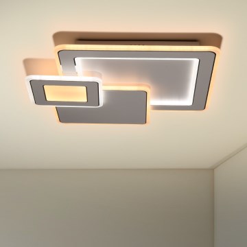Brilagi - LED Zatemnitvena stropna svetilka MODERN LED/93W/230V 2700-6500K 48,5x48,5 cm + Daljinski upravljalnik