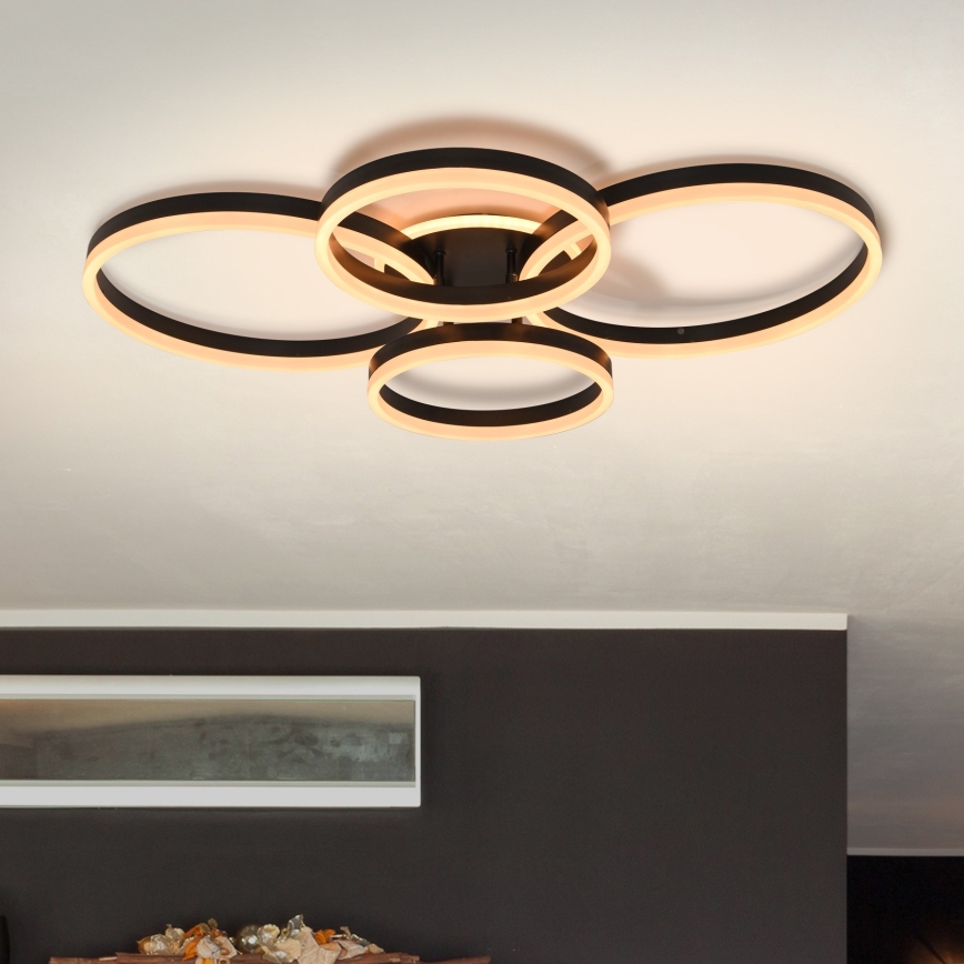 Brilagi - LED Zatemnitvena stropna svetilka ORBITS LED/52W/230V 3000/4000/6000K + Daljinski upravljalnik