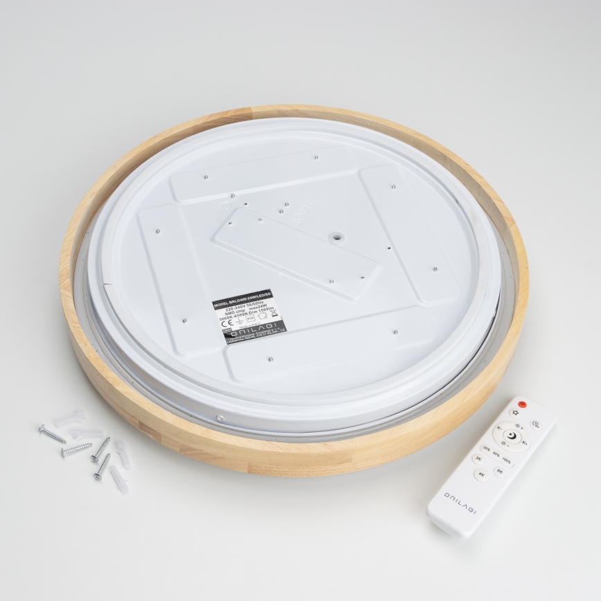 Brilagi - LED Zatemnitvena stropna svetilka PINE LED/24W/230V 3000-6500K + Daljinski upravljalnik