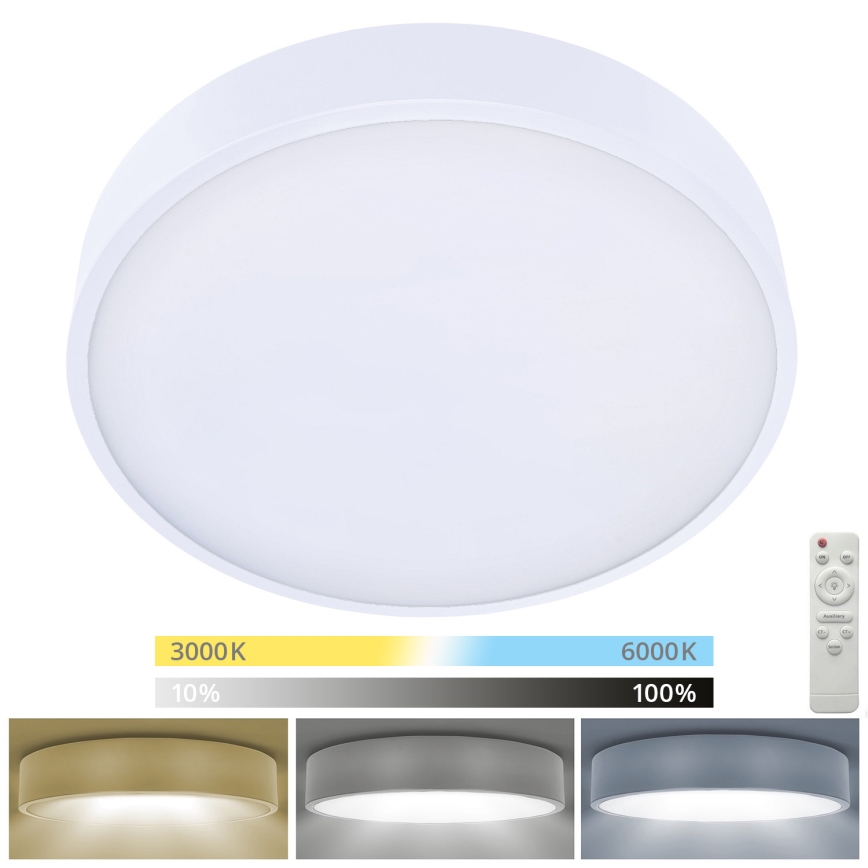 Brilagi - LED Zatemnitvena stropna svetilka POOL SMART LED/48W/230V 3000-6000K 40 cm + Daljinski upravljalnik bela