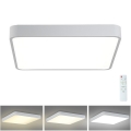 Brilagi - LED Zatemnitvena stropna svetilka POOL SQUARE LED/36W/230V 3000-6000K 40x40 cm bela + Daljinski upravljalnik