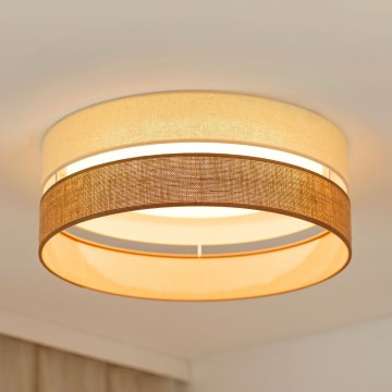 Brilagi - LED Zatemnitvena stropna svetilka ROYAL YUTE LED/24W/230V pr. 45 cm 3000/4000/6500K bež/krem barva  + Daljinski upravljalnik