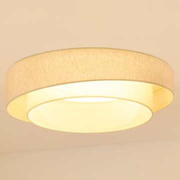 Brilagi - LED Zatemnitvena stropna svetilka SHINE LED/24W/230V 3000/4000/6500K krem barva + Daljinski upravljalnik