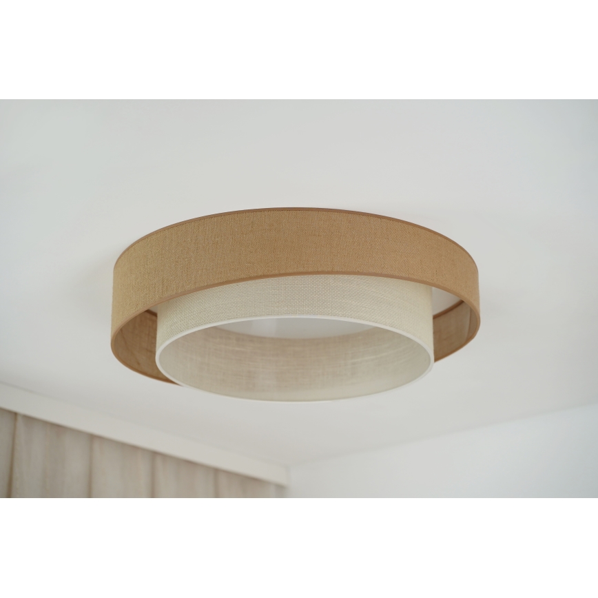 Brilagi - LED Zatemnitvena stropna svetilka SHINE LED/24W/230V pr. 60 cm 3000/4000/6500K bež/krem barva + Daljinski upravljalnik